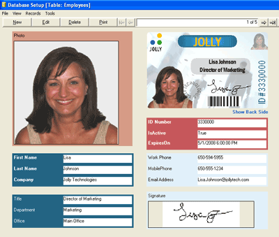 ID Flow ID Badge Maker Software Screenshot